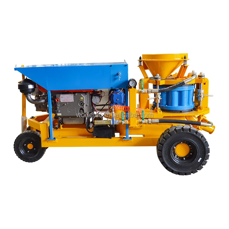 explosion proofing concrete shotcrete Dry Mix Gunite Machine with Lightweight nozzle