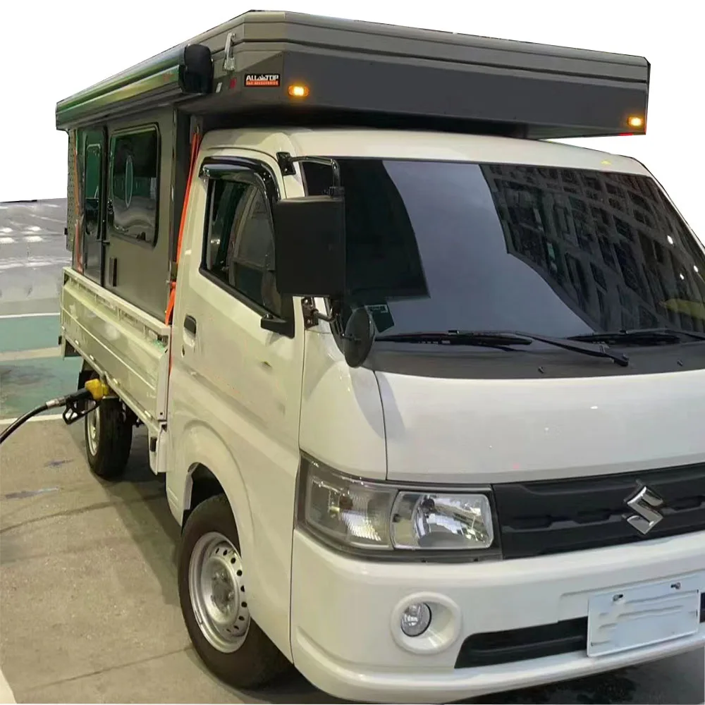 Small Hybrid Offroad Pop Up Top Canopy Camper Folding Caravan Australian Standard Truck Camping Off-Road With Toilet