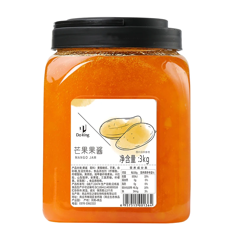 Производитель доки варенье высокое качество магазин чая с молоком пекарня специальный 3 кг из манго
