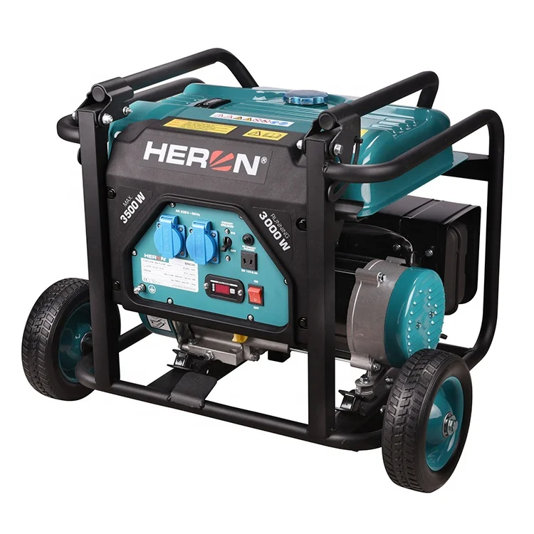 8896140 цапля одобренный CE 7.4HP/3.5KW 1 ph портативный Электрический бензиновый генератор с складной ручкой и фиксированным резиновыми