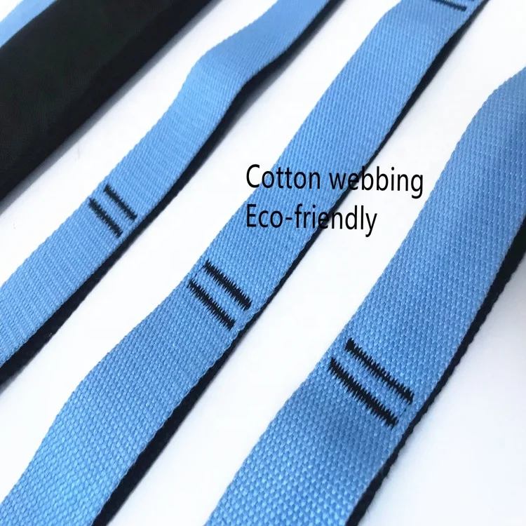 New Design Cotton Waist Exercise Belt Yoga Fitness Strap d ring door stretching strap