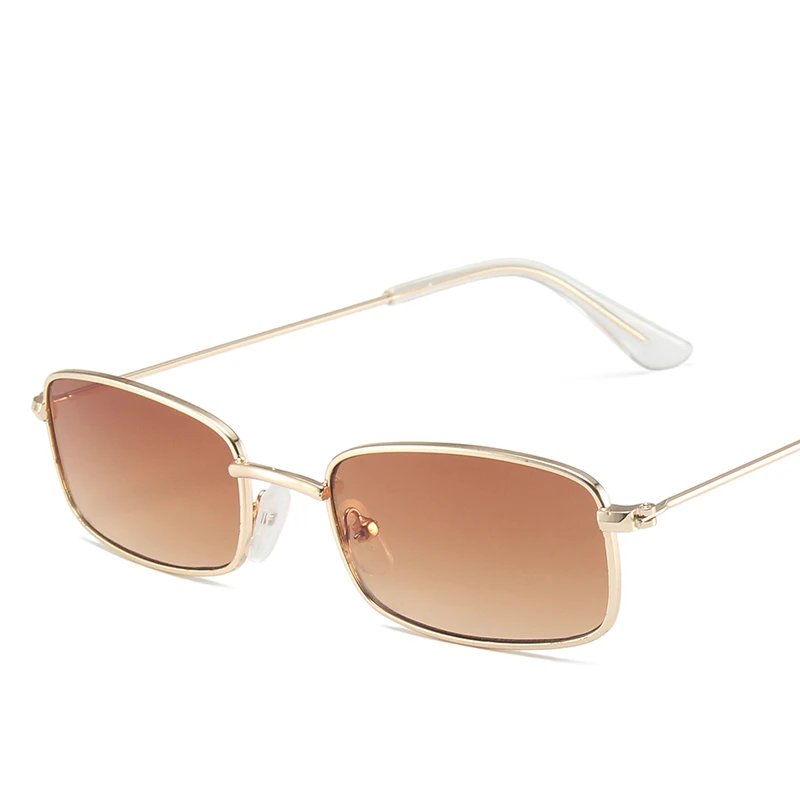 Fashion square small frame sunglasses metal frame small glasses