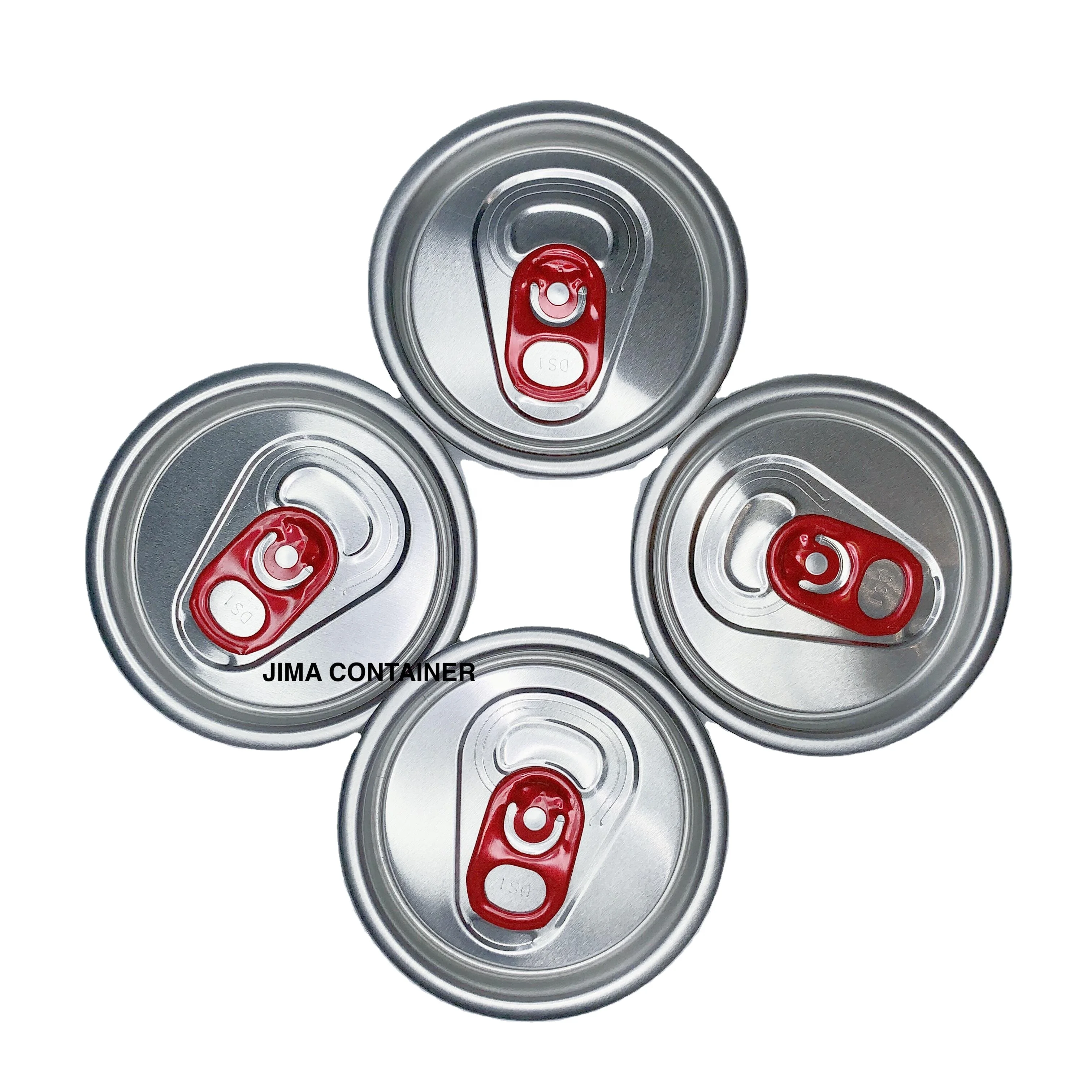 Лидер продаж 2021, крышка для банок с красным вытяжным кольцом, алюминиевая крышка с полным открытием, крышка для пивных банок с крышкой