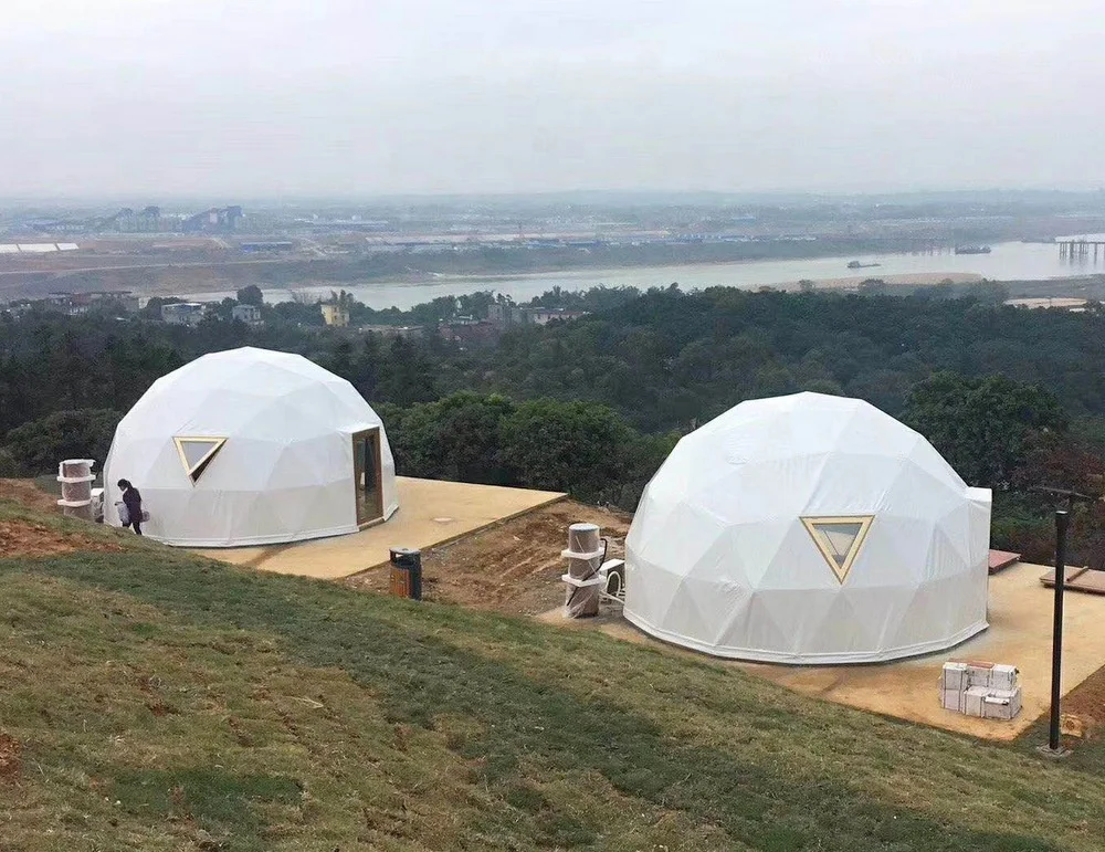 Новейший дизайн роскошная маленькая геодезическая купольная палатка 6 м и 8 для дома отеля