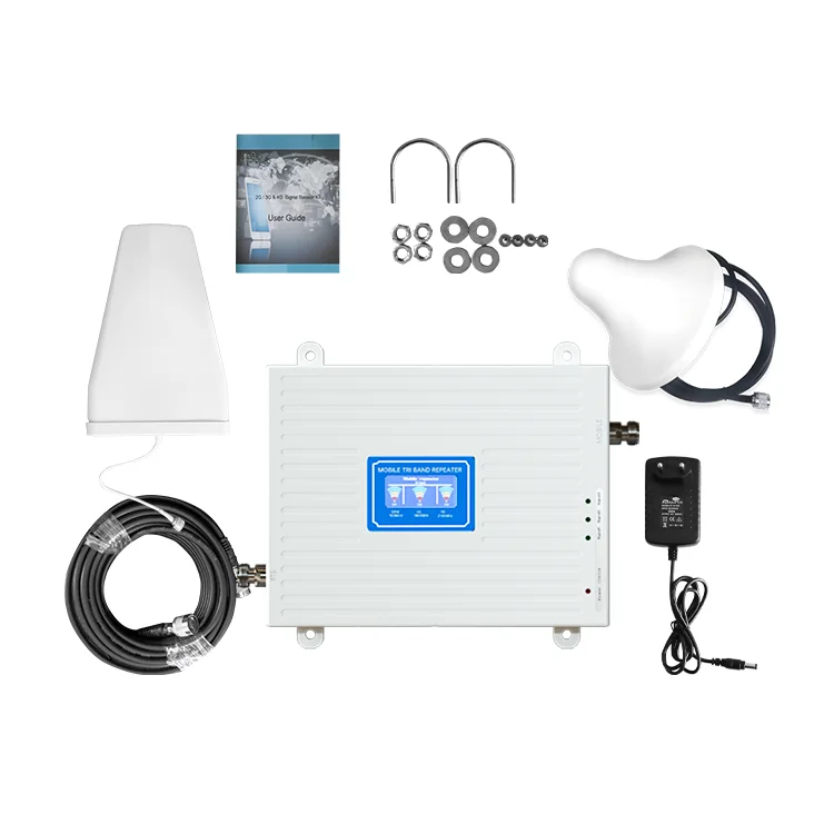 GSM 2G 3G 4G Triband 900 1800 2100mhz Cellphone Signal Repeater LTE Network Cellular amplifier Mobile signal Booster Wifi