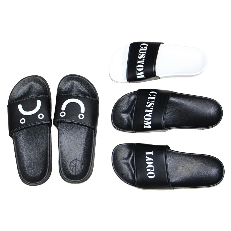 Изготовленные на заказ дизайнерские Шлепанцы из ПВХ с 3D тиснением женские тапочки для дома