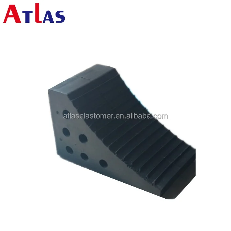 Heavy Truck Vehicle Rubber Wheel Clamp Rubber Car Trailer Wheel Chock