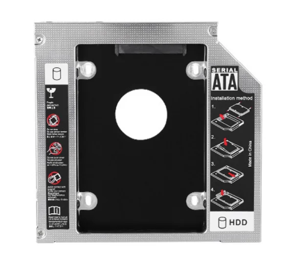  Универсальный 12 7 мм SATA 3nd SSD жесткий диск HDD Caddy для компакт-дисков DVD-ROM оптического устройства-алюминиево-магниевый