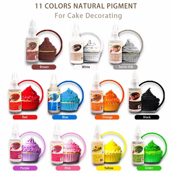 Factory Price bakery decoration ingredients food color for cake ice cream cookies gel colors