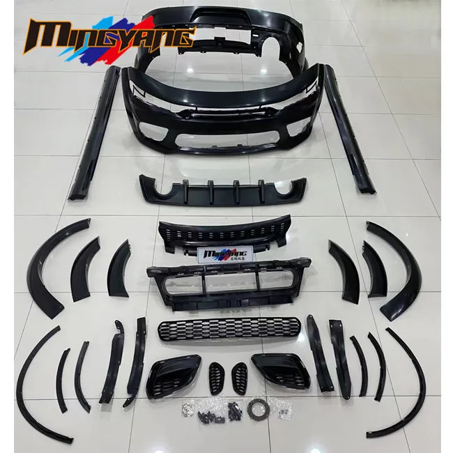 
PP plastics Material SRT design body kit car bumper for Dodge Charger 2015-2020 