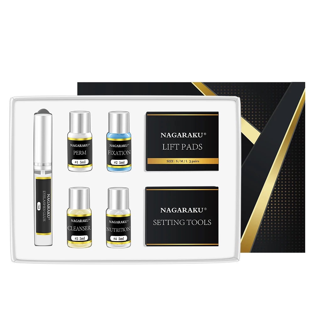 
NAGARAKU Lash Lift Kit Box Perming Serum Set Curling Lashes Professional Use of setting Curl Lashes 