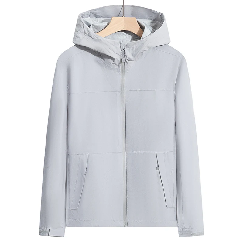 Custom Logo Blank Outdoor Jacket Waterproof Windbreaker Jackets Plus Size Lightweight Soft Shell Jacket