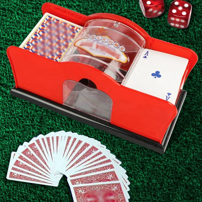 Dericsson Plastic Manual Card Shuffler Machine 2 Pairs 4 Pairs 6 Pairs Of Poker Card Shuffle Support Custom LOGO