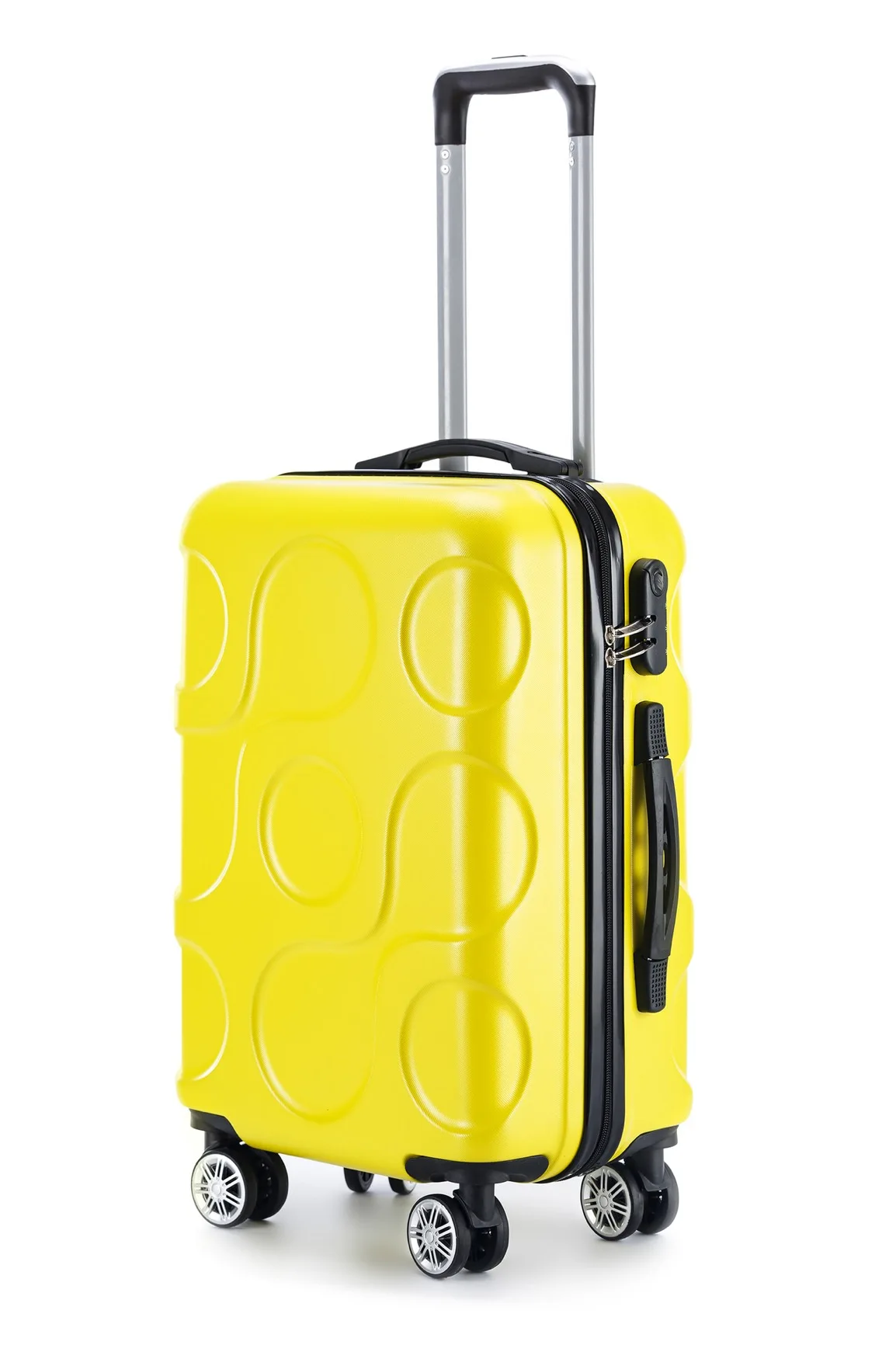 Customized ABS hard 3 piece New Mold Trolley Case hard shell Cabin travel suitcase luggage set trolley Bag