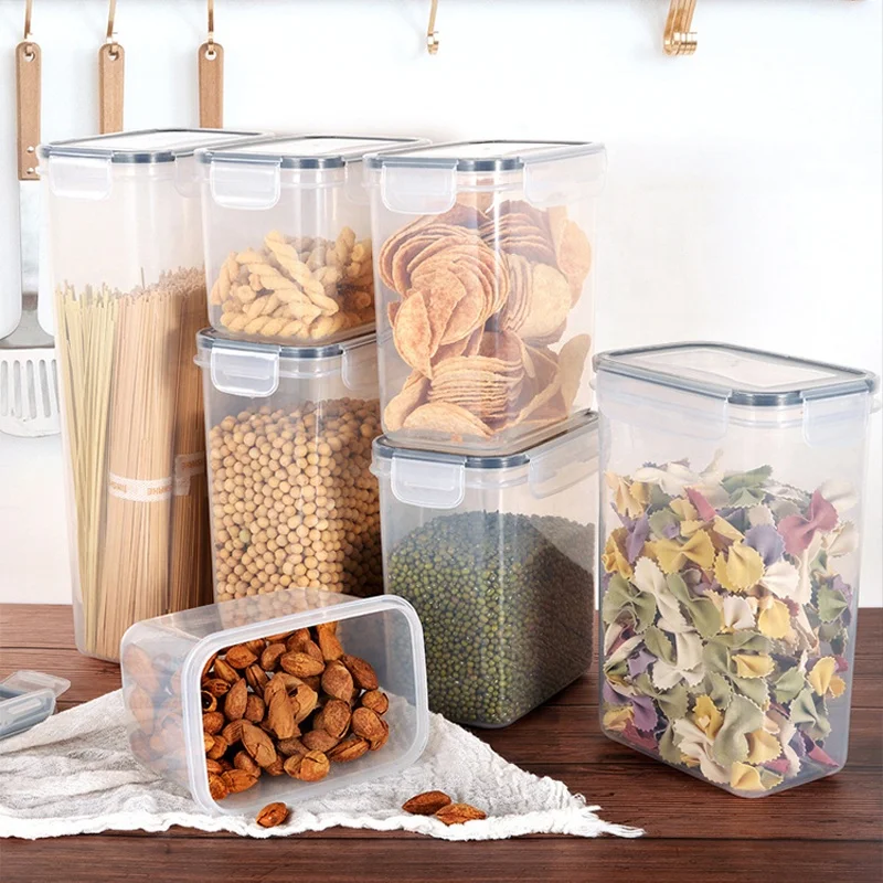 24 Piece Pack Plastic Airtight Dry Pasta Kitchen Organizer Pantry Organization Set Air Tight Food Storage Containers With Lids