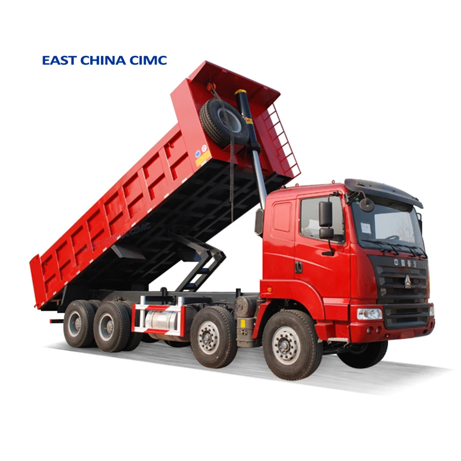 3 Axles 60-80 Tons End Dump Tipper Trailer 3 Axles Heavy End Rear Dump Tipper Trailer