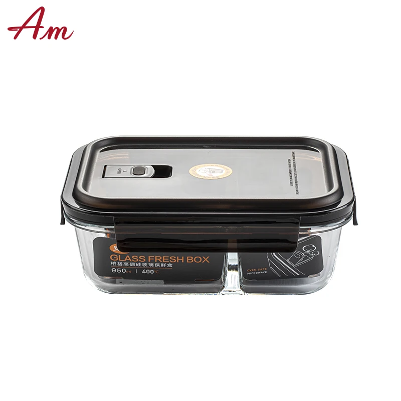 
Factory wholesale glass lunch box, can be used for microwave heating refrigerator frozen 