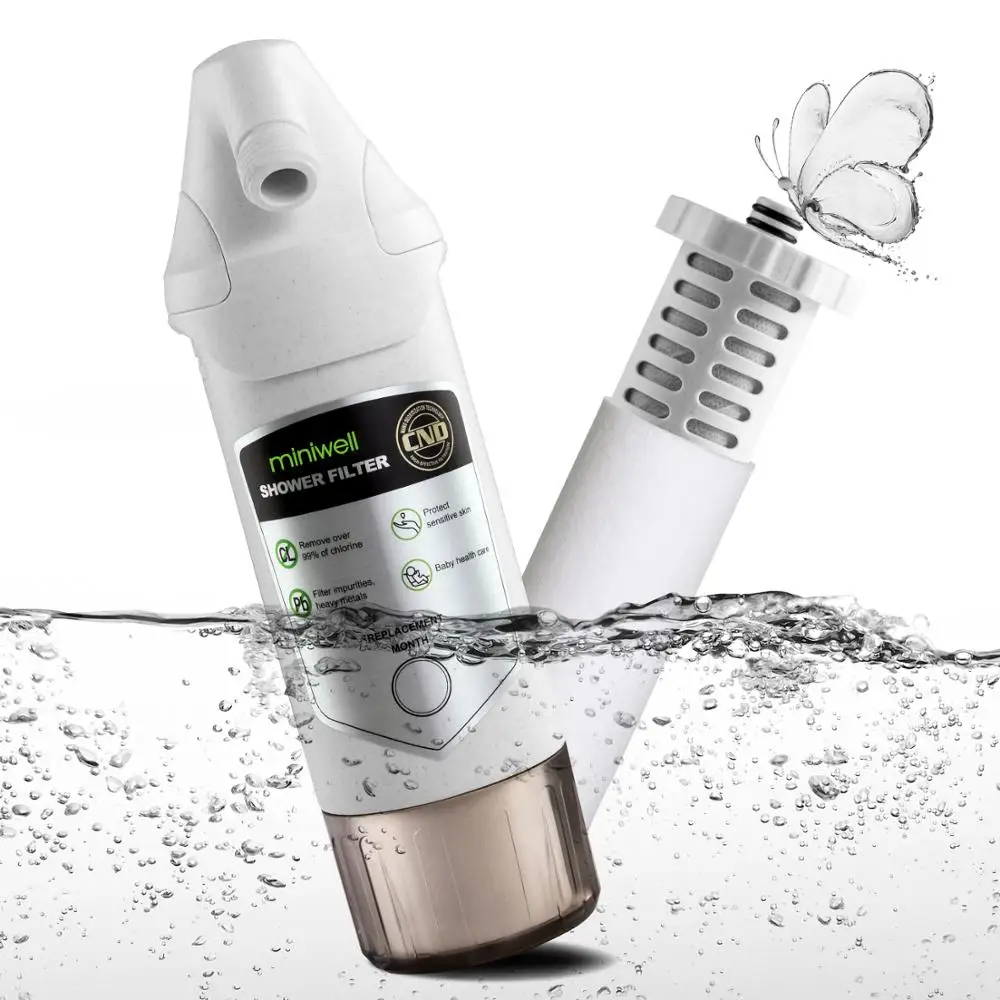 Shower Head Filter with Replaceable Cartridge Hard Water