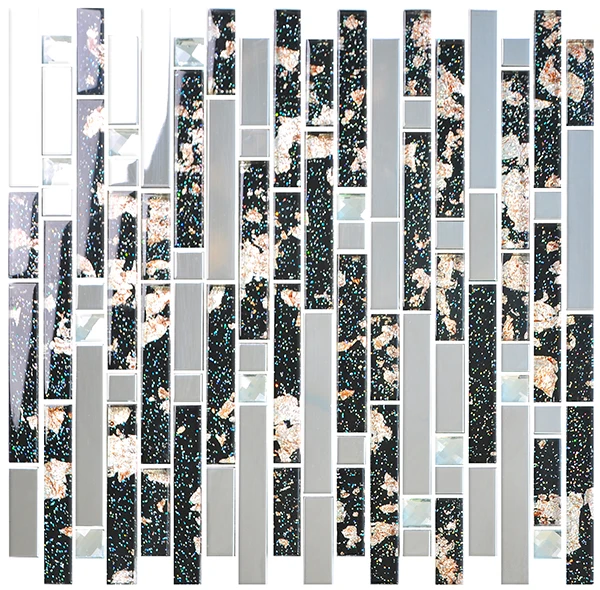 china supplier backsplash tiles kitchen crystal stone glass mosaic