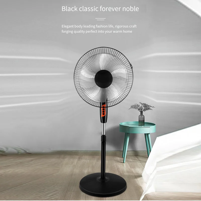16 Inch Electric fan household remote control vertical desktop shaking head, timed and silent floor fan