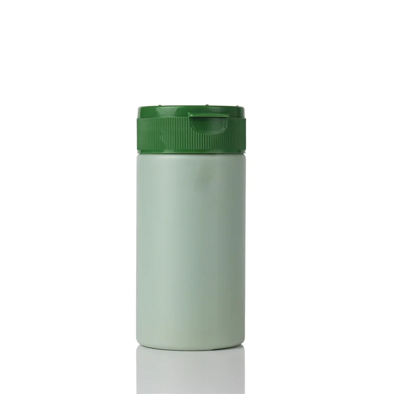 200g baby powder container white PET talcum powder bottles