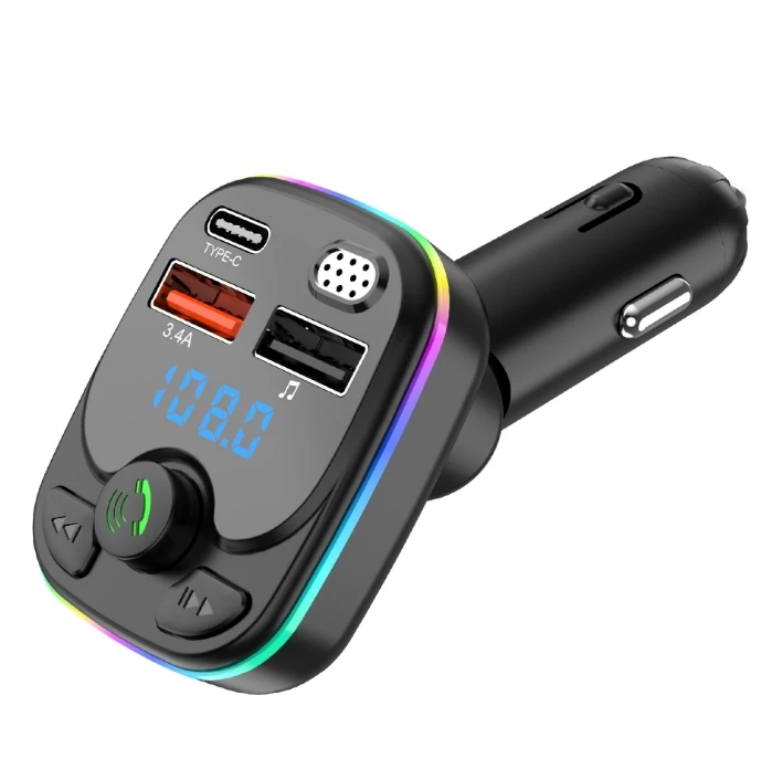 C9 Высокое качество громкой связи мобильный телефон беспроводной BT Usb Автомобильное быстрое зарядное устройство Fm плеер Mp3 передатчик