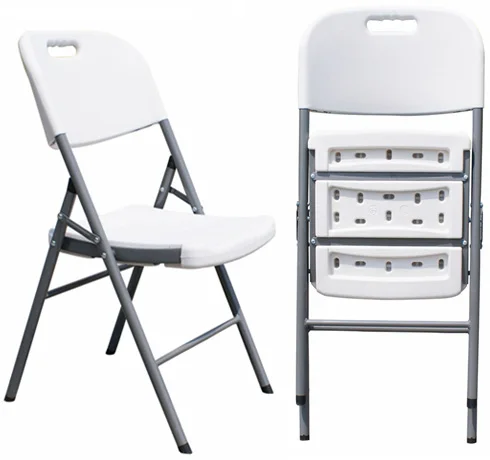 Wholesale cheap outdoor metal conference wedding white  plastic folding chairs