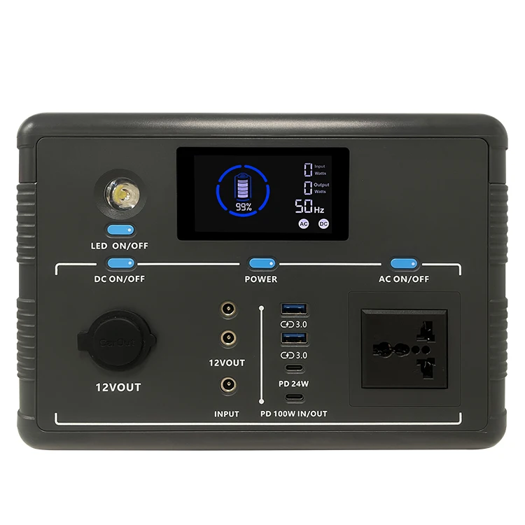 Portable Outdoor Solar Energy System Mobile Emergency Energy 500w High Power Solar Charging Generator