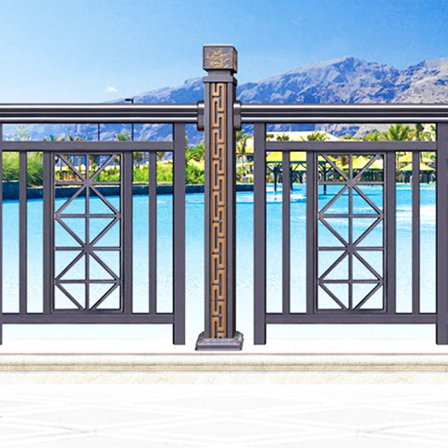 Factory price powder coated aluminum fence and clearspan balustrade railing