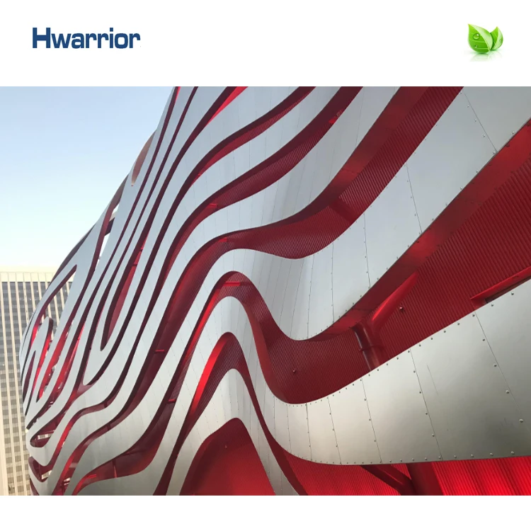 2020 New Fashionable customized  fireproof 4mm aluminum panel curtain wall system metal facade panel system foshan