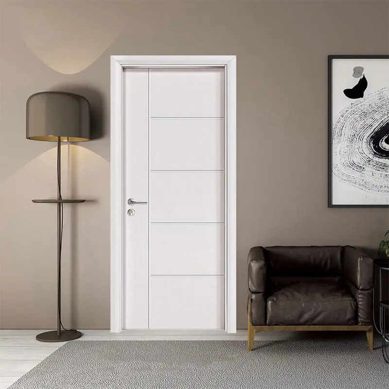 Popular High Quality Pvc Film Laminated WPC/PVC skin door for interior houses
