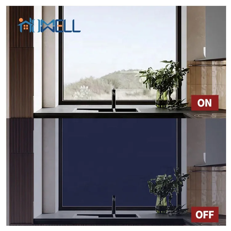 Умное электрическое стекло переключаемое окно умное
