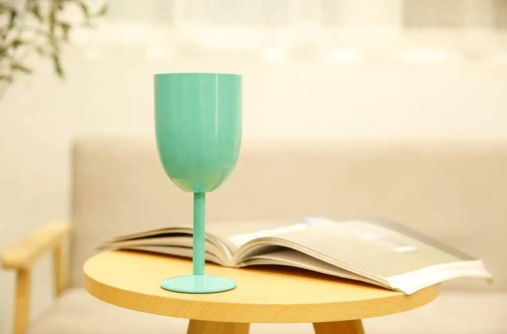 
10 OZ Stainless Steel Wine Glass Double Walled Vacuum Insulated Unbreakable Wine Tumbler Cup With Lid And Straw 