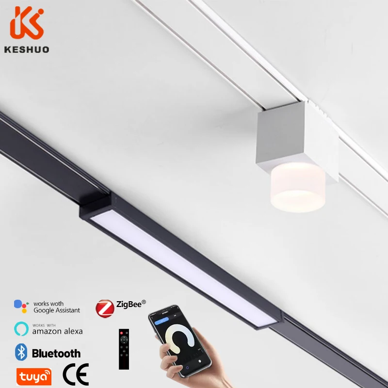 European CE  Certification LED Spot Light 48V Magnet LED Track Light Surface Recessed Pendant Ultra-thin magnetic track light