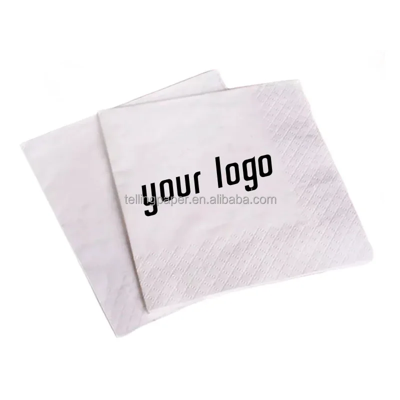 Customized Cheap Price Paper Tissue Servilletas De Papel European Bulk Cocktail Napkins Paper Print 1 Ply Paper Napkins