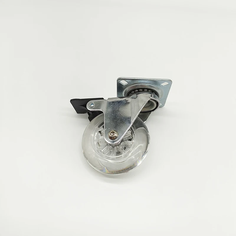 High Capacity Industrial Caster Wheels Max 800kgs Solid Flat Free Style Good Quality Iron and Polyurethane Material