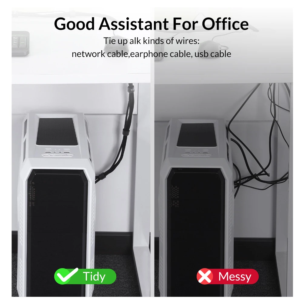 Бесплатная доставка TOPK J01 нейлон 2 м провода обертывание держатель кабеля для хранения Кабельный органайзер провода намотки шнура Органайзер