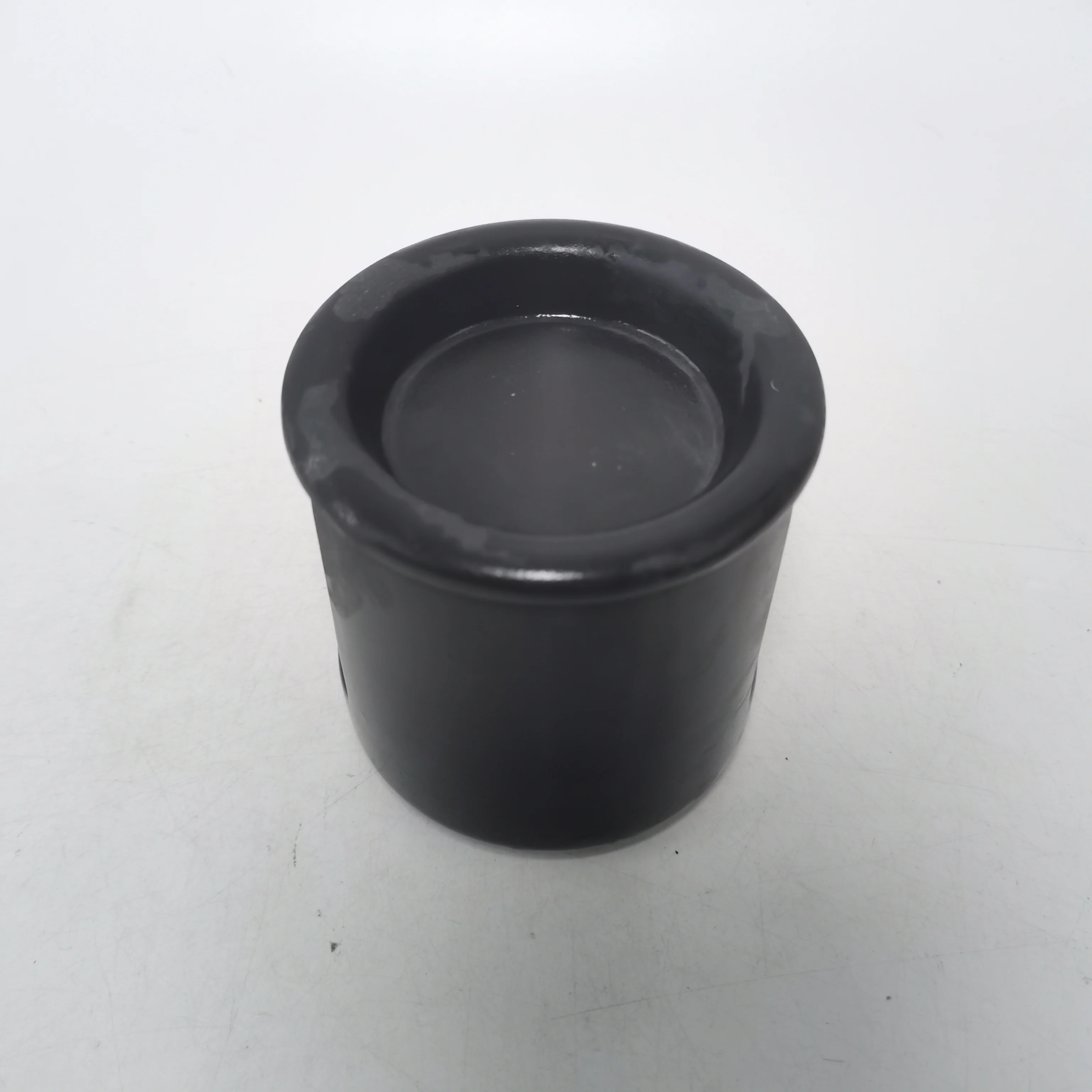Custom black elegance matte Ceramic wax melter Aromatherapy oil burner stove Desktop decoration heater