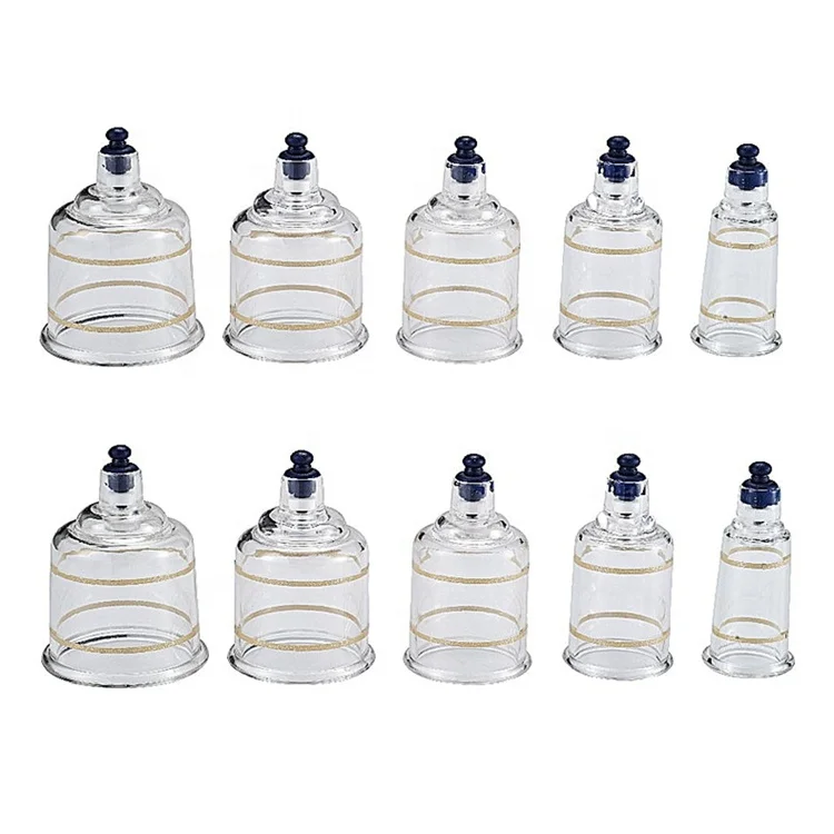 traditional Chinese Medicine PC Material 6 sizes Single Hansol Vacuum Cupping cups