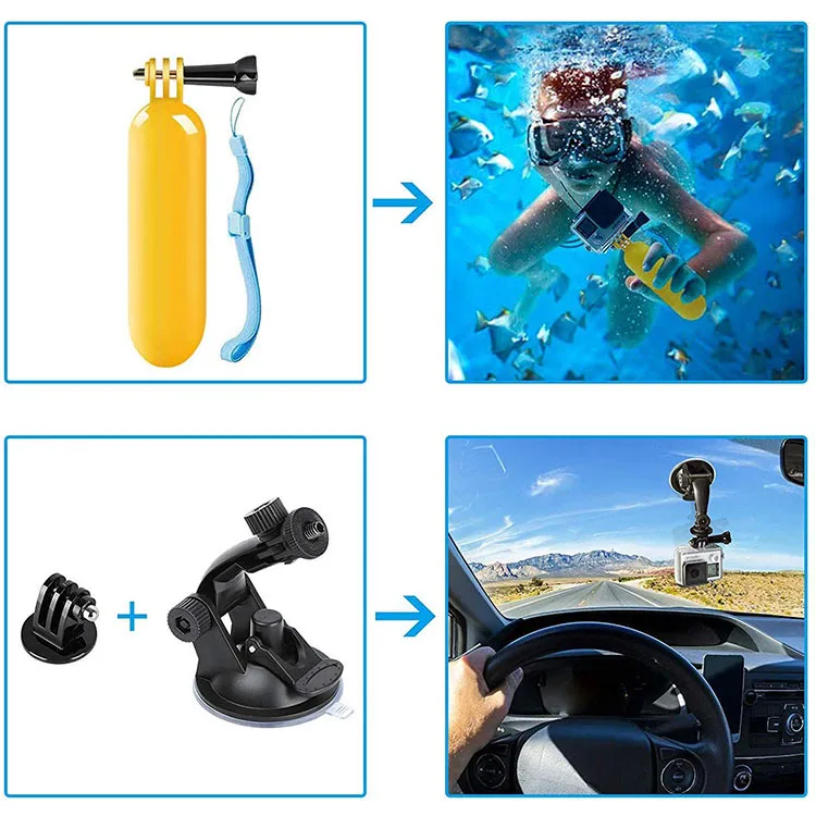  Набор аксессуаров для Gopro Hero 8 7 6 5 4 3 2
