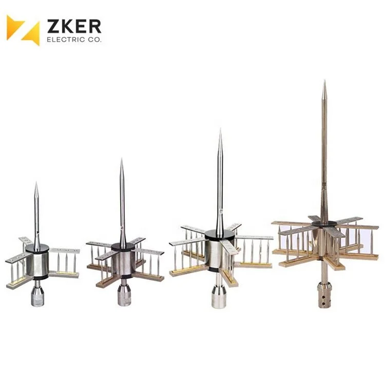 Thunder Arrester Lightning Protection System Stainless Steel Lightning Arrester ESE Lightning Rod