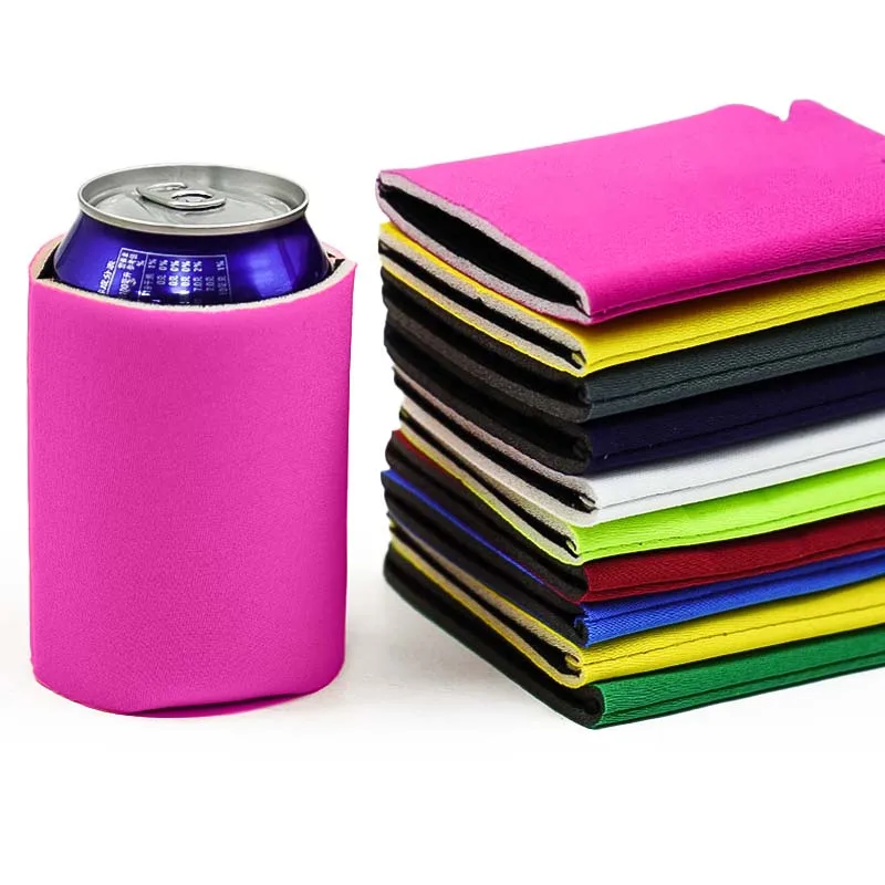 Custom Logo Collapsible Personalized Sublimation-Can-Cooler Stubby Holder 12 Oz Neoprene Beer Cooler Coozies For Cans