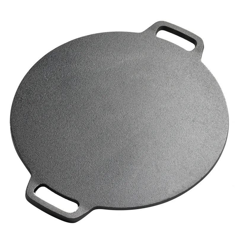 Wholesale cast iron round grill pan roasting pan cast grill fry pans