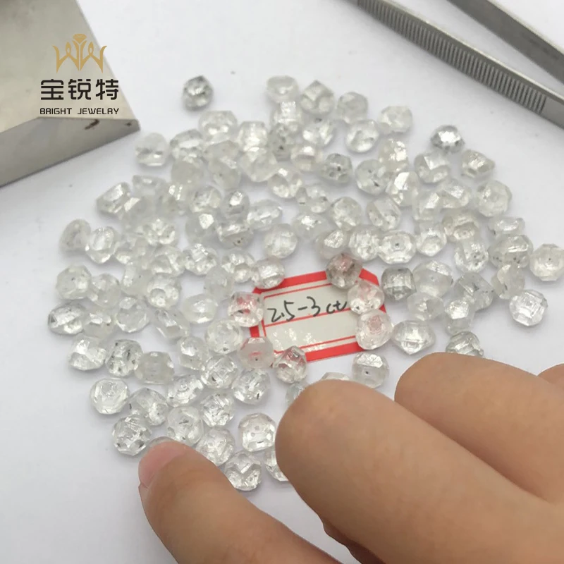 Wholesale HPHT Rough Lab Grown Diamond 1-10CT A+ a B Uncut White HPHT Rough Lab Diamond