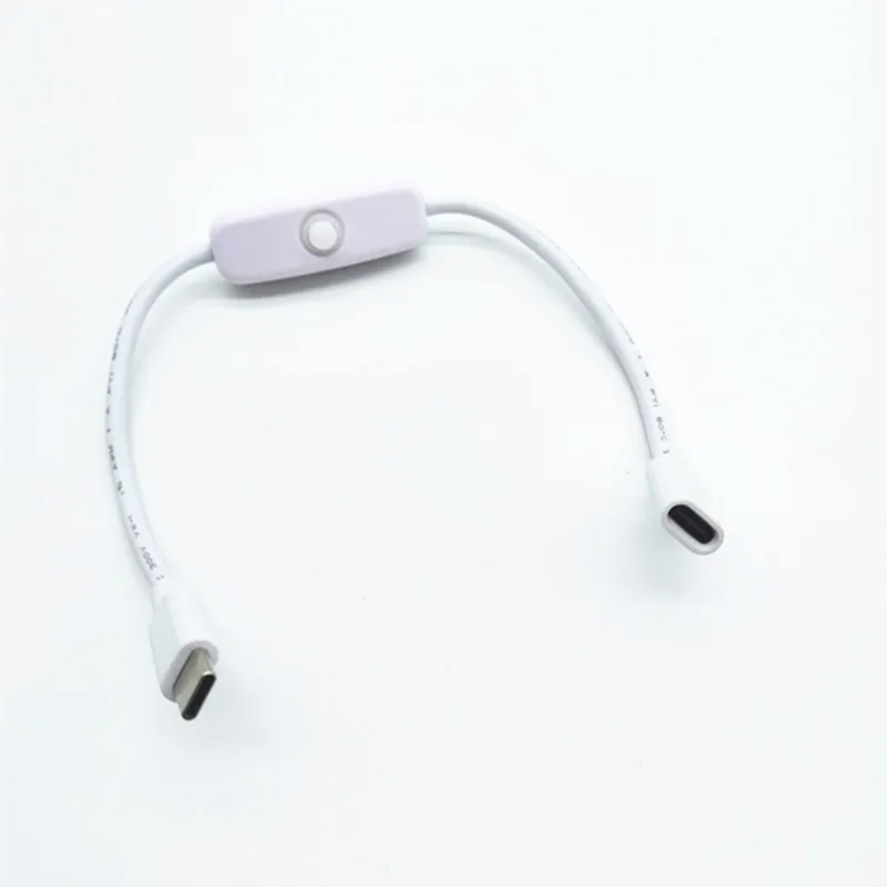 Пользовательский USB тип C штекер-гнездо зарядный кабель удлинитель USB C переключатель питания для Raspberry Pi 4