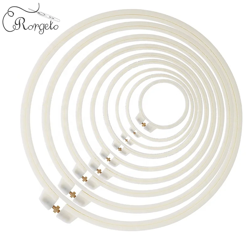 
Multi-Sizes DIY Hand Embroidery Hoops Ring Plastic Cross Stitch Hoops 