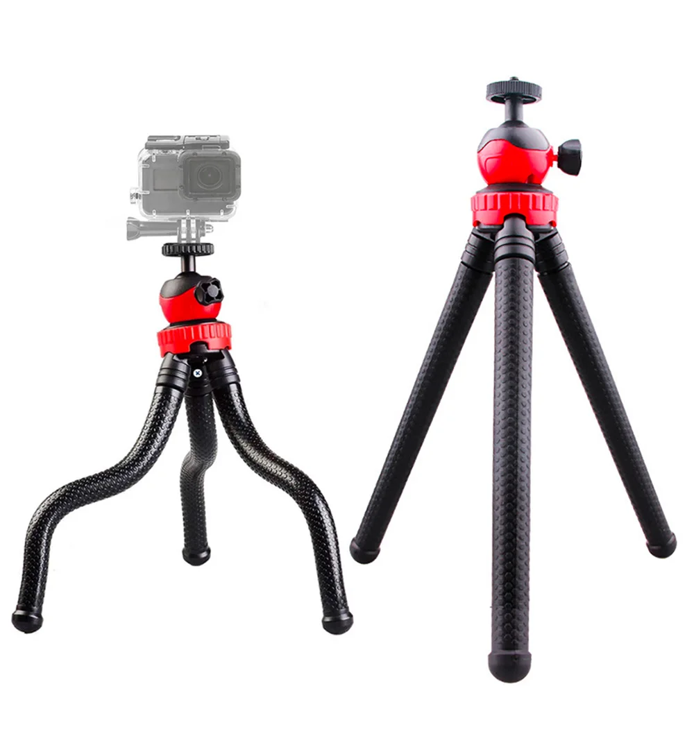 Portable Flexible Octopus Tripod For Mobile Phone Single-foot Stand Selfie Stick For phone Dslr Mini Camera Tripod