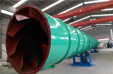 10TPH Output MGT Rotary Drum Dryer With Dispersing Lifting Plates For Drying Bentonite Clay Kaolin With Best Price