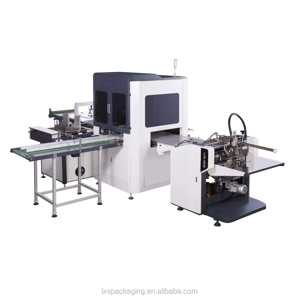 LS-450 Plus automatic rigid shoe jewelry box forming making machine