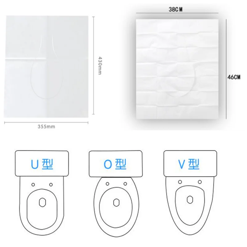 Travel portable folding disposable flushable dissolving paper toilet seat cover manufacturers